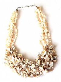 MOTHER OF PEARL NECKLACE – CREAM