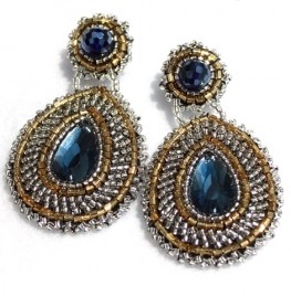 ESPERANZA EARRINGS – BLUE & SILVER