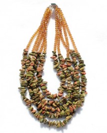 CHIP NECKLACE – BROWN