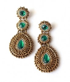 LEONORA EARRINGS – GREEN