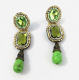 KALEIGH EARRINGS – GREEN