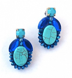 SARAH EARRINGS – TURQUOISE