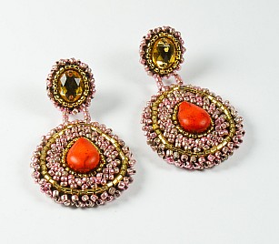 ESPERANZA EARRINGS – RED & PINK