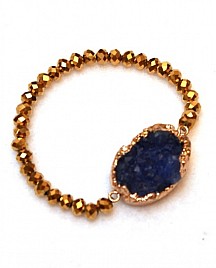 KIMBERLY BRACELET – GOLD & NAVY