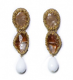 KALEIGH EARRINGS – TAUPE