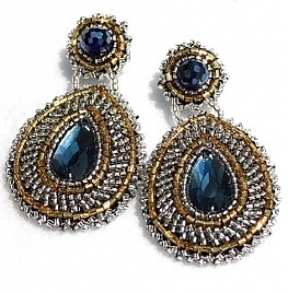 ESPERANZA EARRINGS – BLUE & SILVER