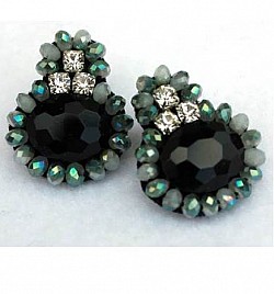 KATE EARRINGS – BLACK & GREY