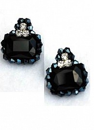 KATE EARRINGS – BLACK & NAVY