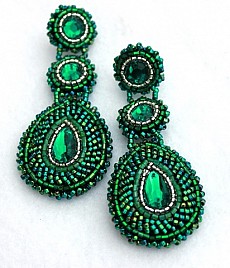 LEONORA EARRINGS – GREEN