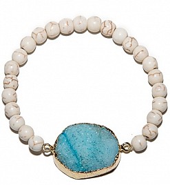 KIMBERLY – BRACELET WHITE AND BLUE