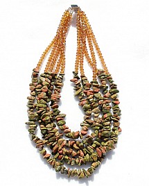 CHIP NECKLACE – BROWN