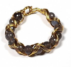 TWISTED BANGLE – GREY