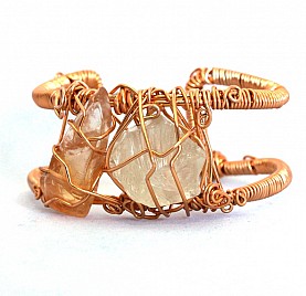 QUARTZ CUFF – CITRINE