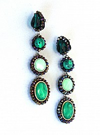 DROP EARRINGS – GREEN