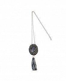 TASSEL NECKLACE- GREY