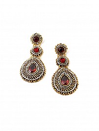 TEARDROP EARRINGS- RED