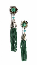 IRIS EARRINGS – GREEN