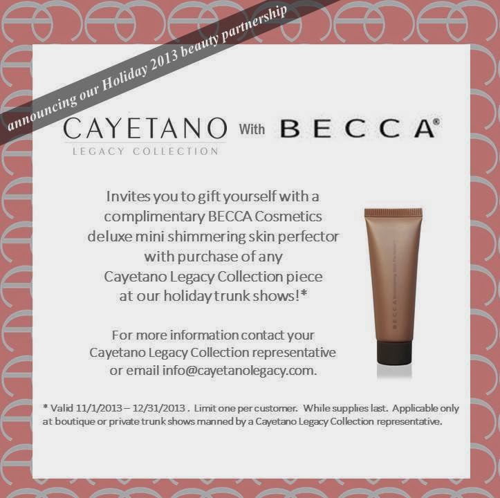 {Partnership}  BECCA Cosmetics and Cayetano Legacy Collection